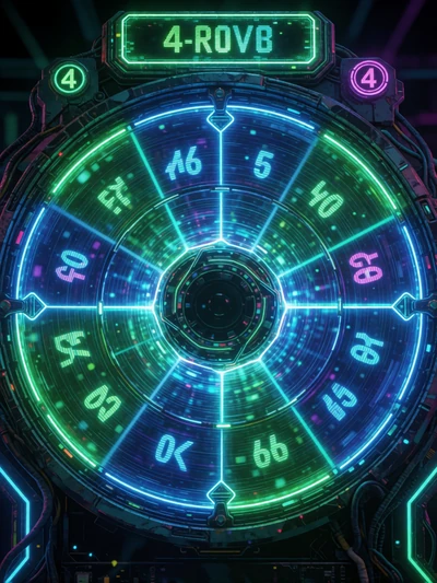 Lightning Storm Game Show mit neon-blauem Pr&auml;senrad bei Roby Casino Live Casino